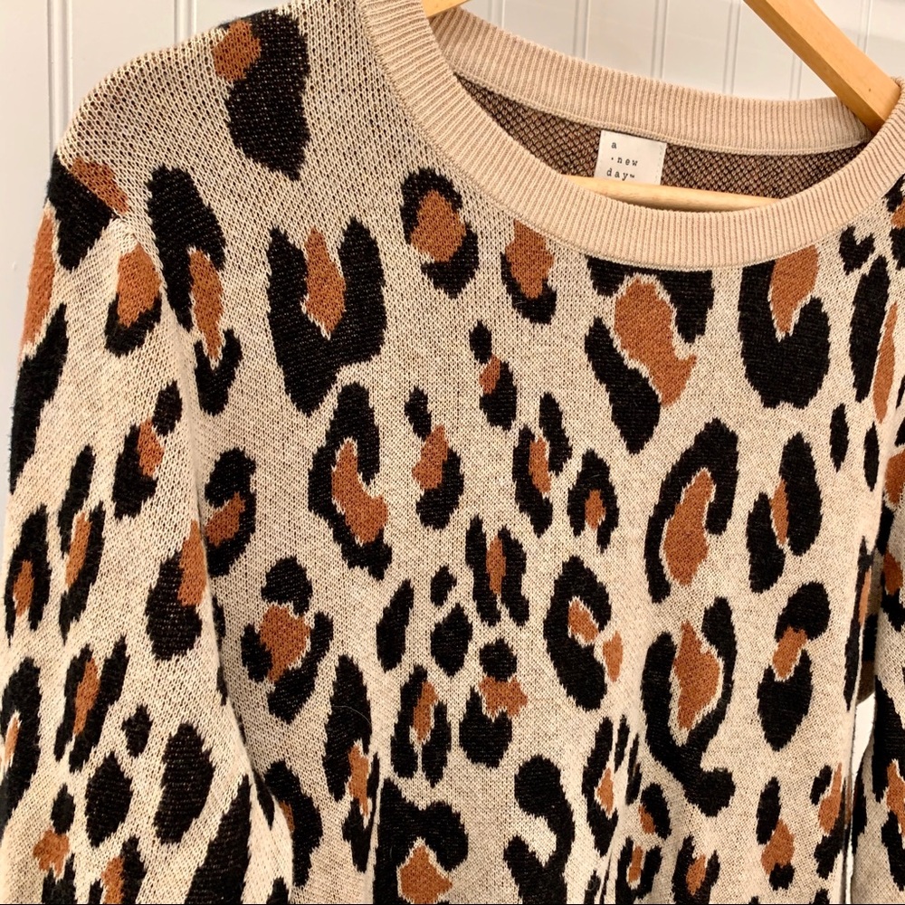 Leopard print sweater